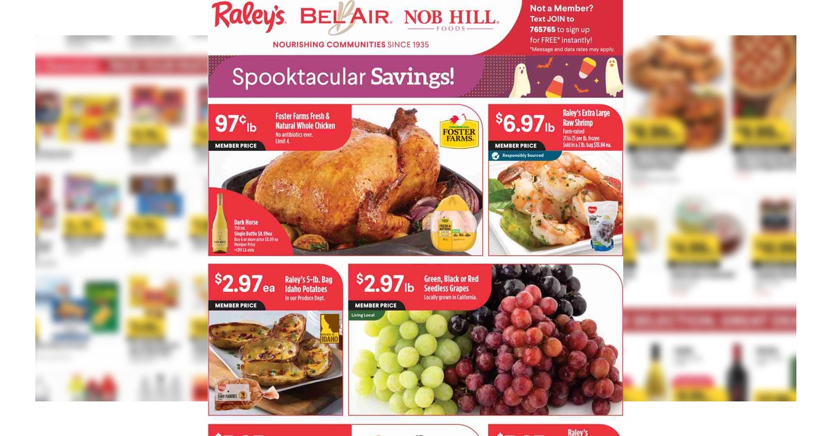 Raley’s Weekly Ad (10/28/26 – 11/3/26) Preview