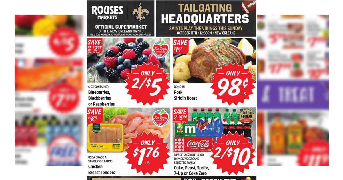 Rouses Weekly (10/7/26 – 10/14/26) Ad Preview