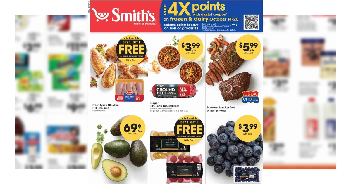 Smith's Weekly Sale (10/14/26 – 10/20/26) Ad Preview!