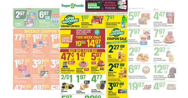 Super 1 Foods Ad (10/28/26 – 11/3/26)