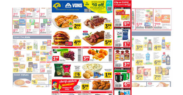 Vons Weekly Ad (10/7/26 – 10/13/26)
